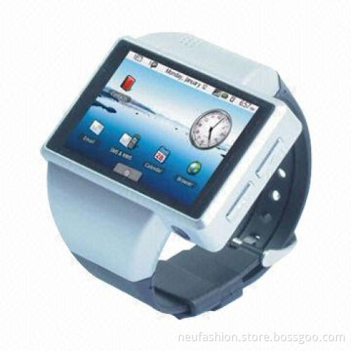 Google Android 2.2/Smart Watch Mobile Phone with G-sensor/GPS/4GB ROM/2GB RAM/Up to 32GB Capacity